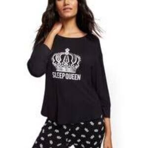 New York & Co Sleep Queen Pajama Top - Medium